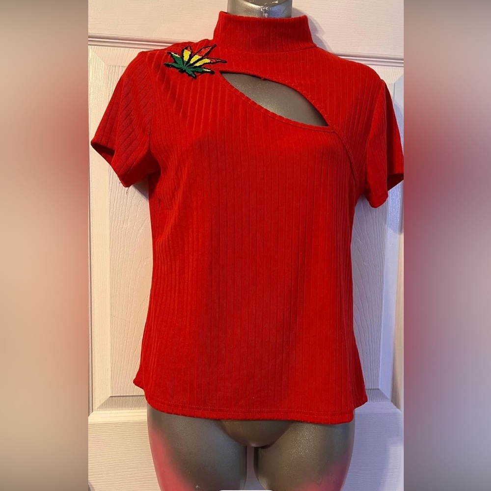 Large weed turtleneck #374